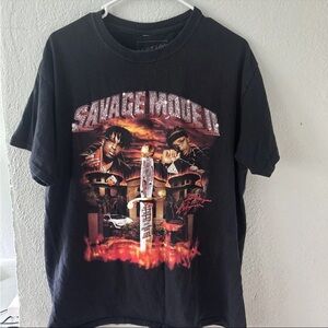 Savage Mode II Black Graphic T-Shirt